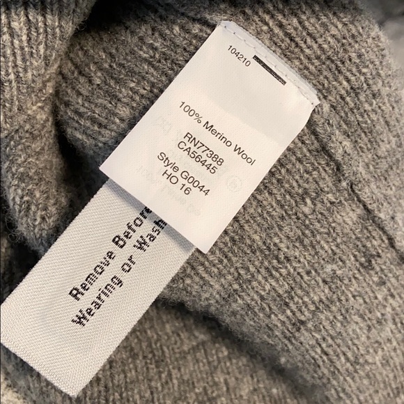 Madewell Grey Lace Up Sweater Merino Wool - Picture 10 of 11